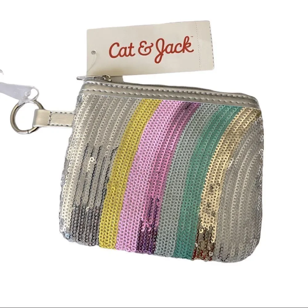 Cat & Jack Girls Rainbow Coin Purse.